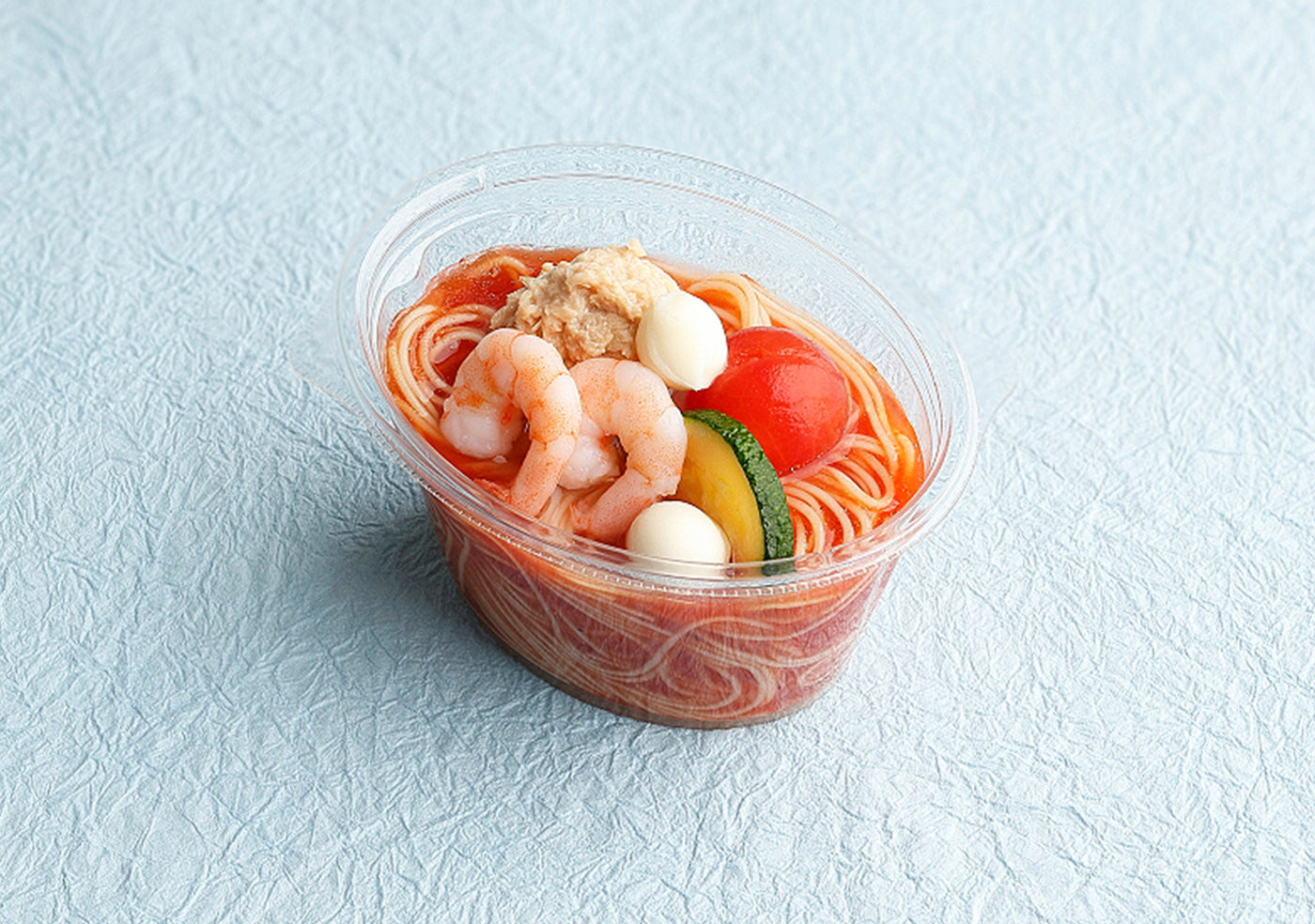 冷製トマトスープの和風カッペリーニ