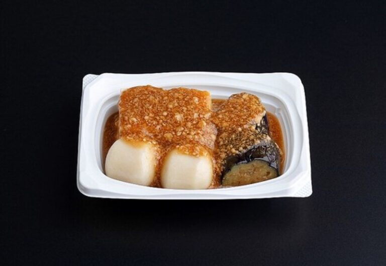 豆腐と里芋・茄子の鶏そぼろあんかけ